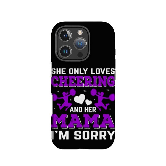 Loves Cheer Mom Cheerleading Mommy Mother's Da IPhone Cases