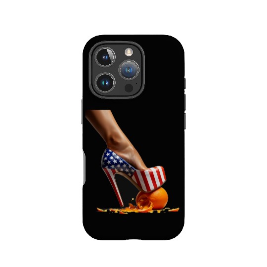 Kamala Heels Stepping On Orange IPhone Cases