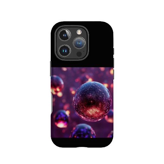 Purple Orbs IPhone Cases