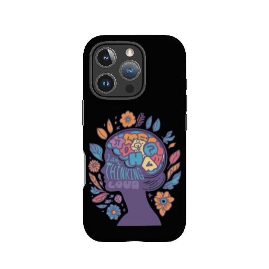 INTROVERTED GIRL: I am thinking LOUD, graphic IPhone Cases