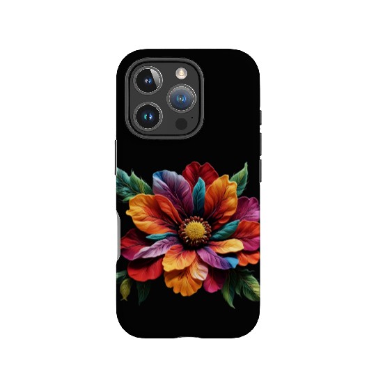 Spectrum Bloom - A Symphony of Floral Hues IPhone Cases