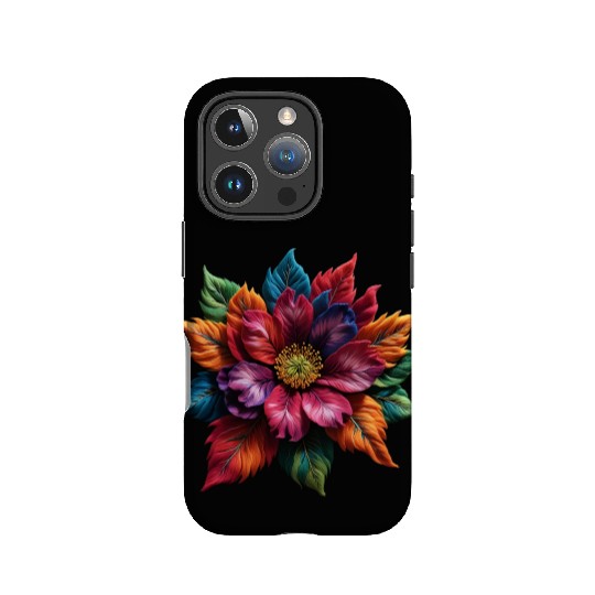 Spectrum Bloom - The Vivid Floral Symphony IPhone Cases