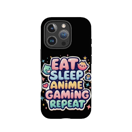Eat, Sleep, Anime, Game, Repeat: Gamer’s Life IPhone Cases