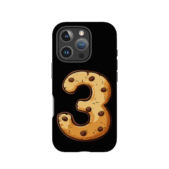 Birthday Cookie: Three-Year-Old, Number 3 IPhone Cases