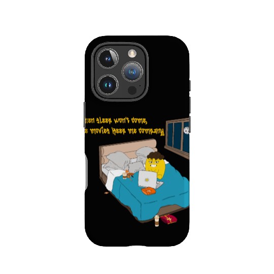 When sleep won t come the movies keep me company IPhone Cases
