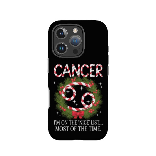 Cancer Zodiac Christmas: Nice List IPhone Cases