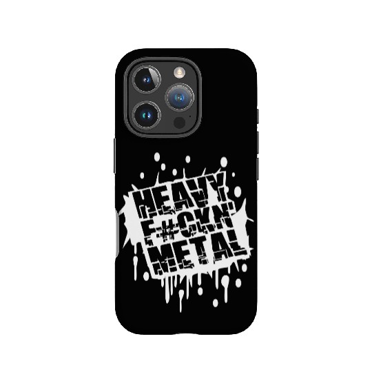 Heavy F#ckin' Metal Hard Rock Music Graffiti Spray IPhone Cases