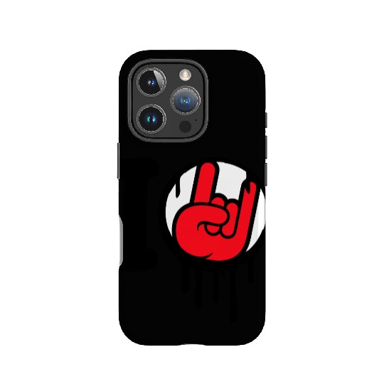 I Love Heavy Metal Hard Rock Music Graffiti Heart IPhone Cases