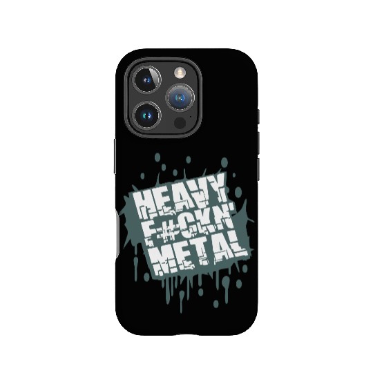 Heavy F#ckin' Metal Hard Rock Music Graffiti Spray IPhone Cases