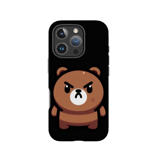 Fierce Brown Bear Art IPhone Cases