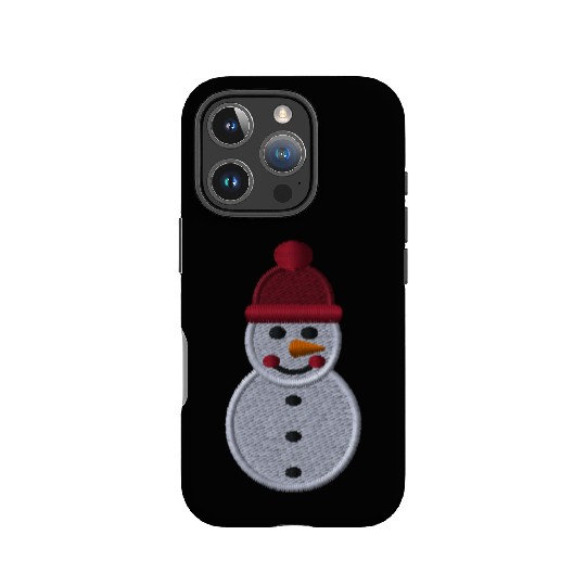 Snowman embroidered IPhone Cases