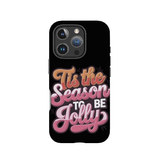 Tis the Season to Be Jolly - Retro Holiday Cheer IPhone Cases