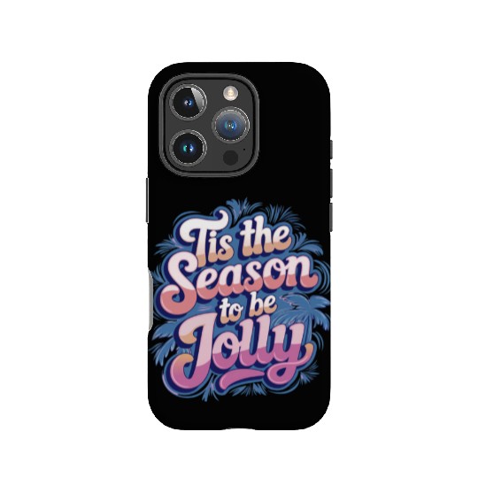'Tis the Season to Be Jolly - Retro Holiday Cheer IPhone Cases