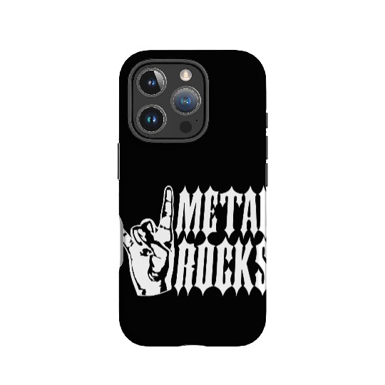 Heavy metal rocks hard rock music fun hand gesture IPhone Cases