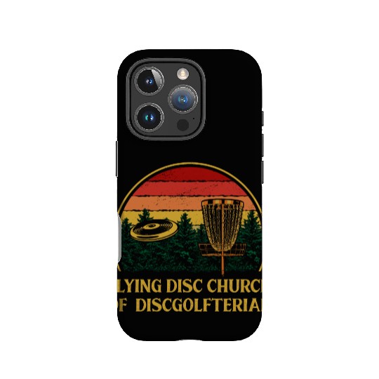 Flying Disc Church Funny Disc Golf Humor Golfer Da IPhone Cases