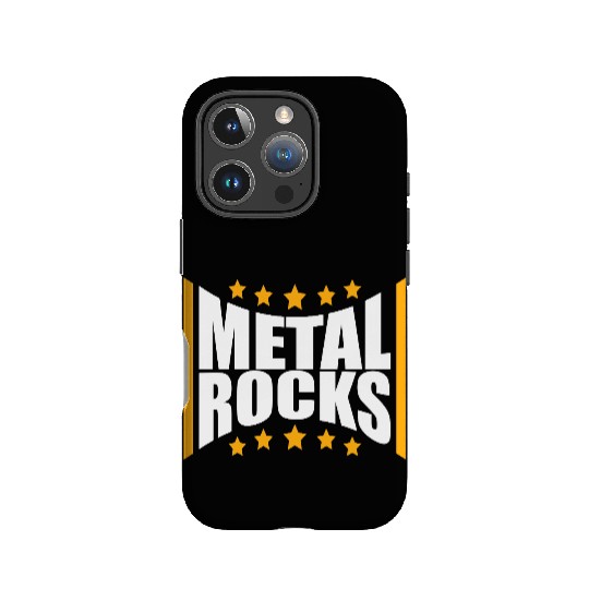 Heavy Metal Rocks Hard Rock Music Text Quote Logo IPhone Cases