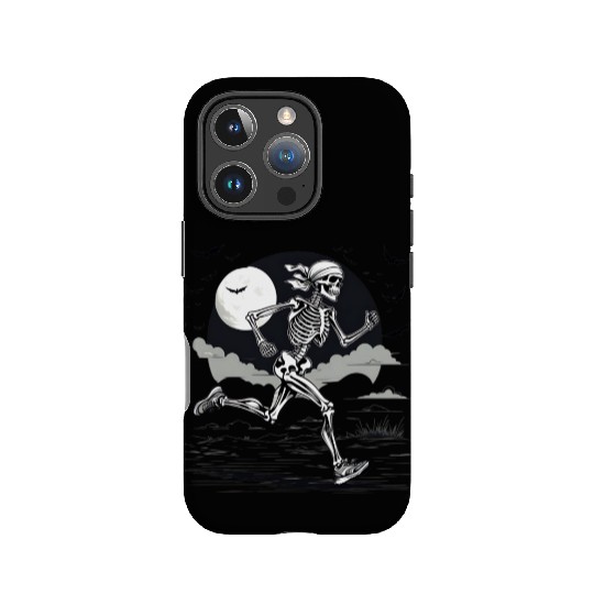 Midnight Marathon: Skeleton's Sprint IPhone Cases