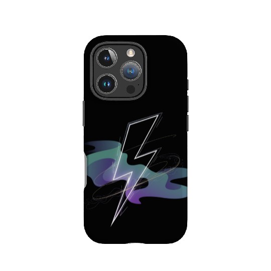 Electric Aurora: Lightning Meets Northern Lights IPhone Cases