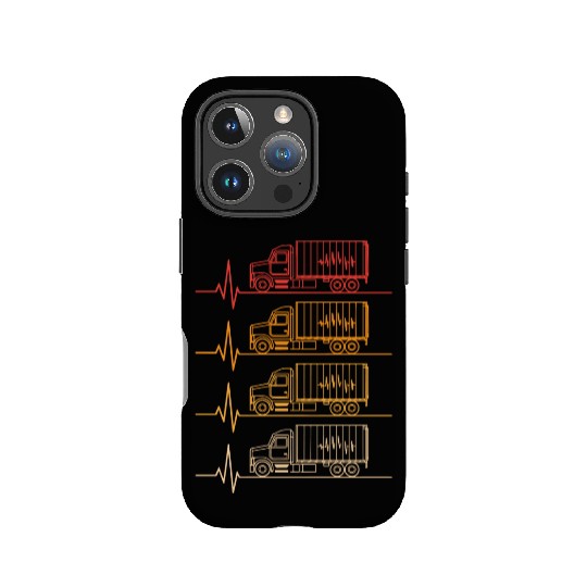Truck driver heart beat Trucker Funny Truck Driver IPhone Cases