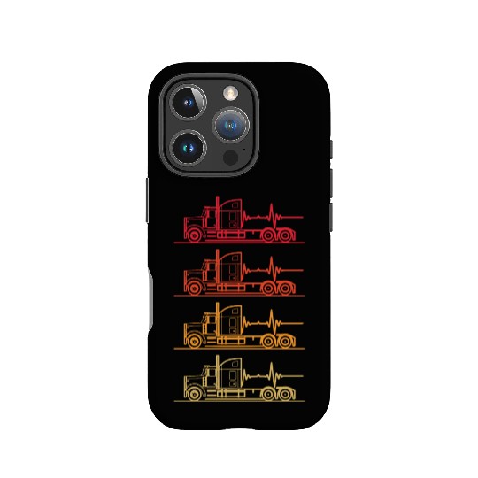 Truck driver heart beat Trucker Funny Truck Driver IPhone Cases