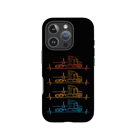 Truck driver heart beat Trucker Funny Truck Driver IPhone Cases