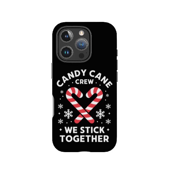 Christmas Candy Cane Heart We Stick Together IPhone Cases