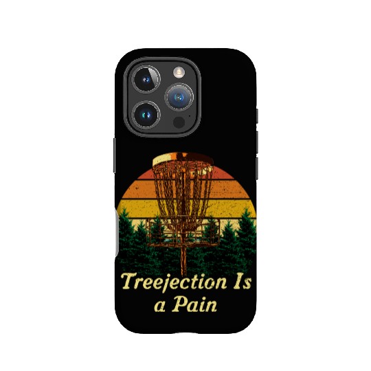 Treejection Is a Pain Funny Disc Golf Humor Golfer IPhone Cases