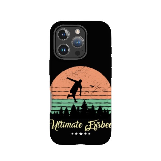 Ultimate Frisbee Vintage Retro Sunset IPhone Cases