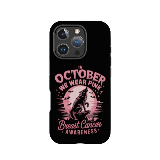 Breast Cancer Design - Wolf IPhone Cases
