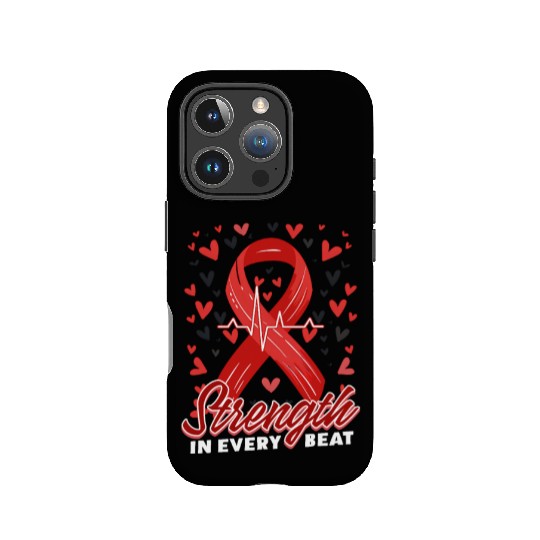 CHD Awareness Strength In Every Beat IPhone Cases