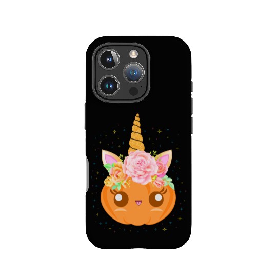 Cute Unicorn Pumpkin: Fall Festivity Delight IPhone Cases