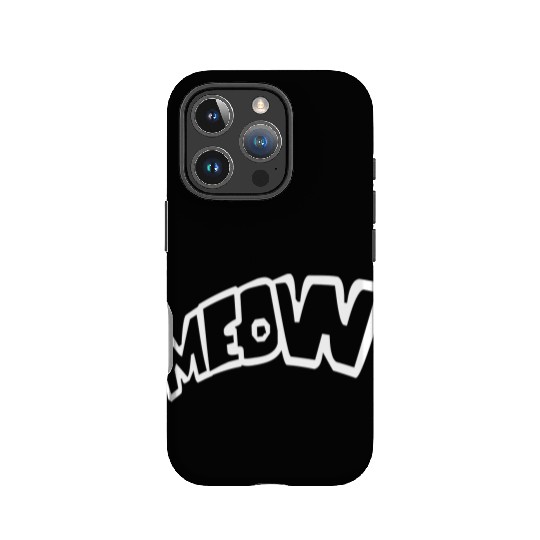 Funny Meow Cat Cartoon Text Quote Comic Letters IPhone Cases