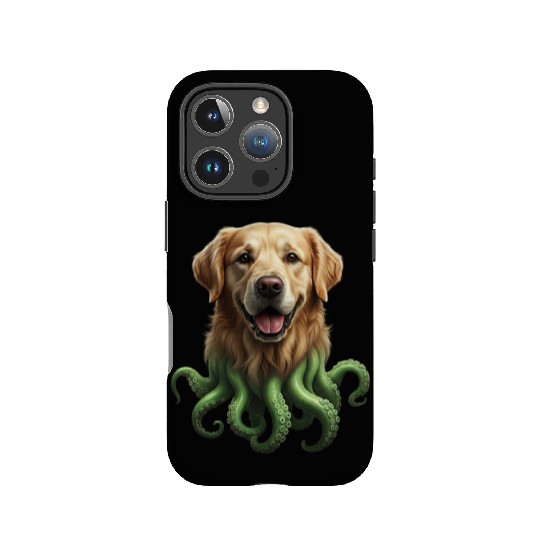 GOLDEN RETRIEVER KRAKEN: SEA'S CUTEST MONSTER IPhone Cases