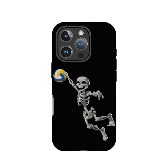 Volleyball Skeleton Volleyball Player Halloween IPhone Cases