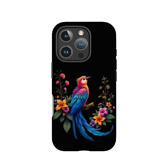 Fantastical Bird Of Paradise Painting IPhone Cases