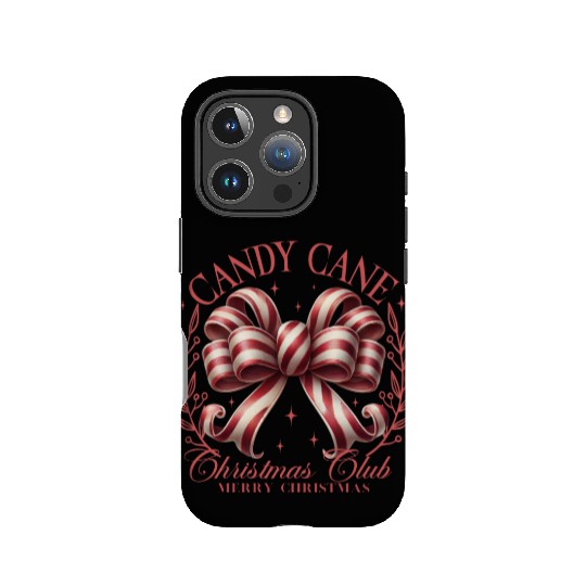 Candy Cane Christmas Club IPhone Cases