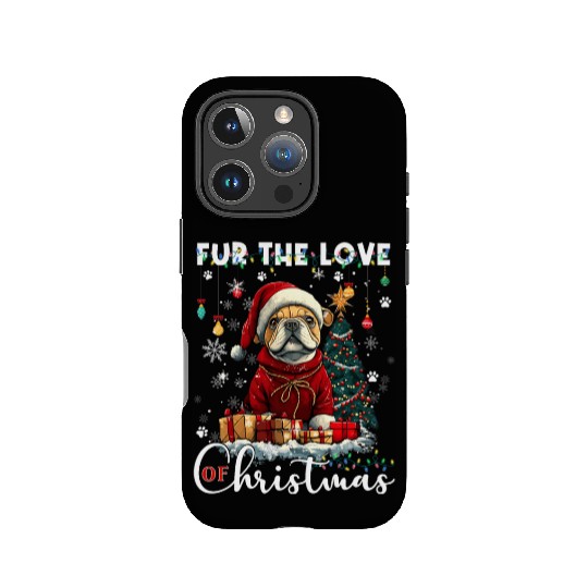 French Bulldog Christmas Tree Decoration Dog Lover IPhone Cases