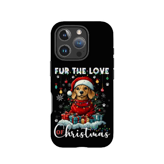 Dachshund Christmas Tree Lights Decorations Dog IPhone Cases