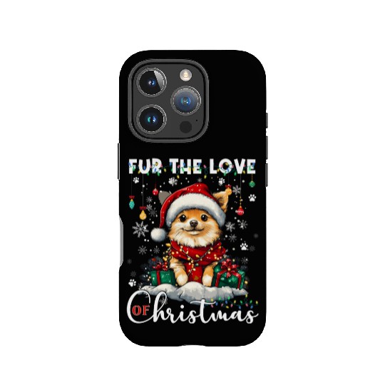 Pomeranian Christmas Tree Decorations Dog Lover IPhone Cases