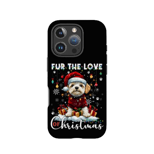 Havanese Christmas Tree Lights Decorations Dog IPhone Cases