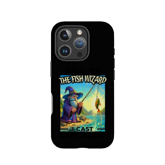 Fantasy Fishing Wizard - Reel Magic IPhone Cases