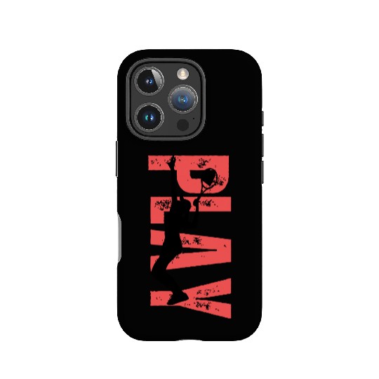 Play Tennis female coral IPhone Cases