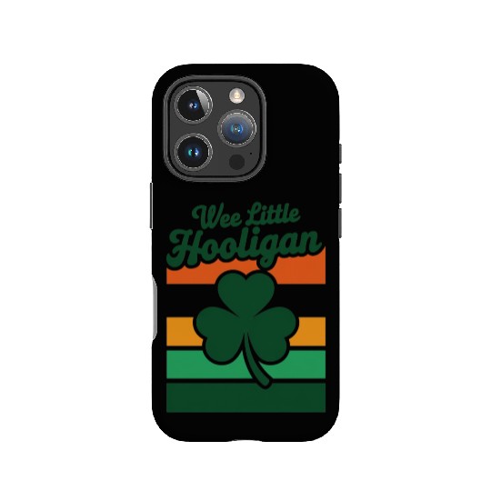 St Patricks Day Wee Little Hooligan Funny IPhone Cases