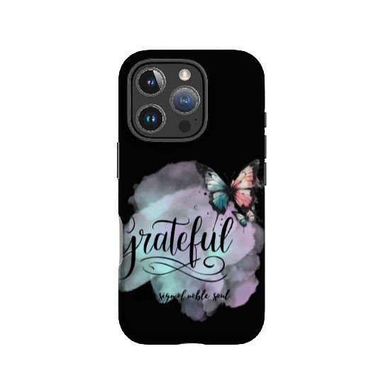 grateful is the sign of noble souls IPhone Cases