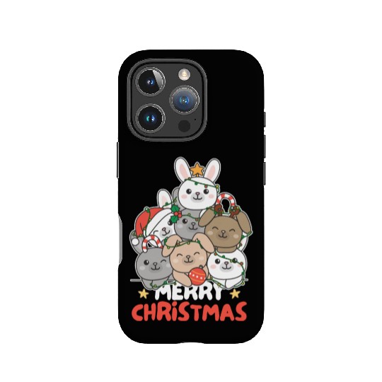 Bunny Christmas Tree Merry Christmas IPhone Cases