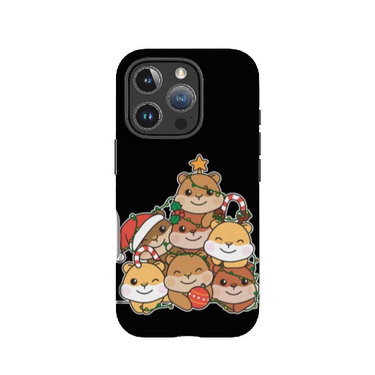 Hamster Christmas Tree Funny Animal Christmas IPhone Cases