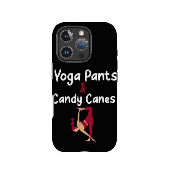 Yoga Pants & Candy Canes Christmas Yoga IPhone Cases