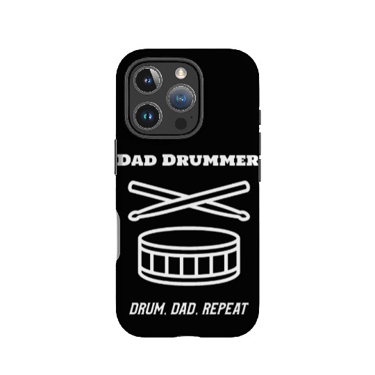 Dad Drummer Drum Dad Repeat IPhone Cases Design