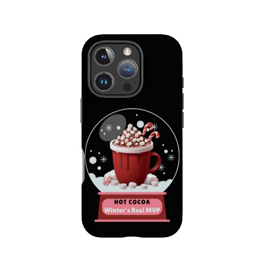 Hot Cocoa, Winter's Real MVP – Cozy Snow Globe IPhone Cases