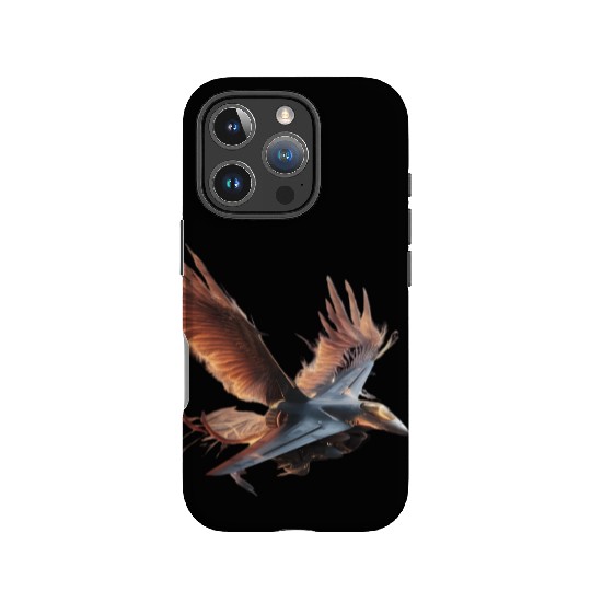 Sky Fighter with Phoenix Wings" IPhone Cases